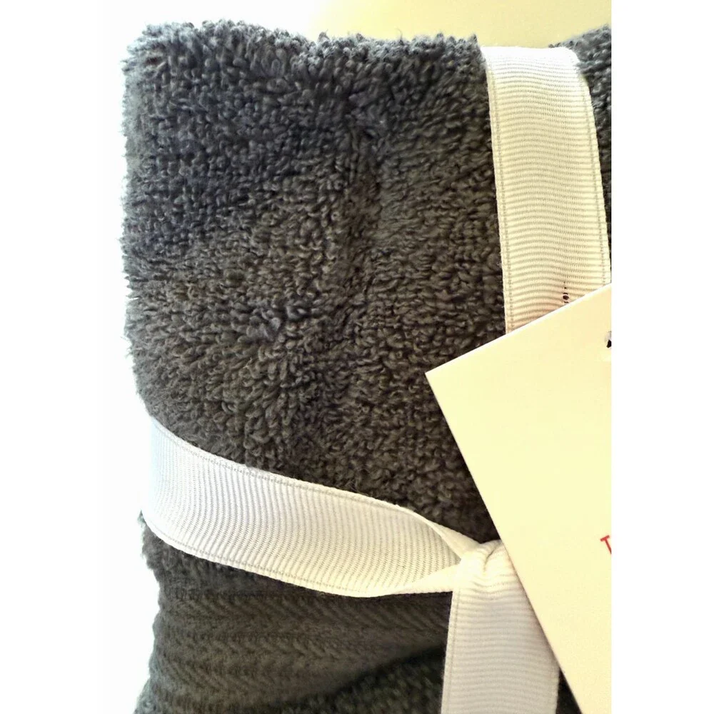 Ted Baker London Gray Washcloths Facecloths Set of 4 Pack Super Plush Cotton